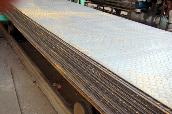 1.8-8.0mm Thick Q235 Q345 Hr Ms Hot Rolled Carbon Steel Plate Mild Chequered Carbon Steel Sheet